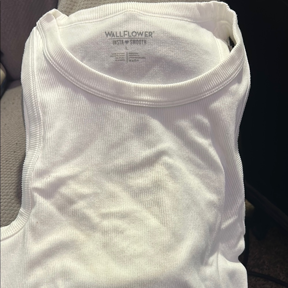 Wallflower Classic White Tank Top